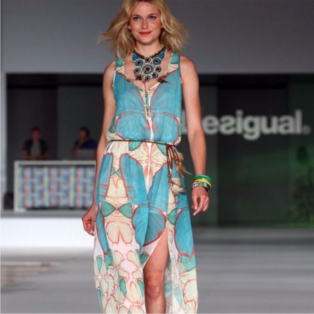 NWT Desigual Nerifete Boho Maxi Dress
